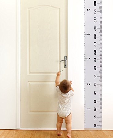 ANGTUO Kids' & Baby Growth Charts Wall Decor Hanging Ruler Ideal for Record Kids' Height
