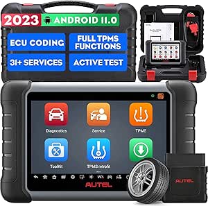 Autel MaxiPRO MP808S-TS Valise Diagnostic Auto, Mise à Niveau du MK808TS/MP808TS avec Services TPMS et Codage ECU Professionnels, 31  Services, Tout système, contrôle bidirectionnel