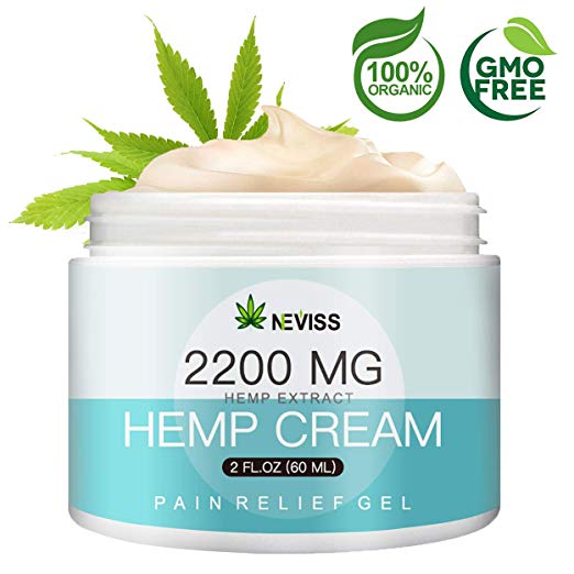 Hemp Pain Relief Cream 2200 MG, Natural Hemp Herbal Extract Cream for Pain Relief - Relieves Back, Muscles & Nerves Pain, Premium Hemp Cream for Inflammation & Joint Pain - Made in USA