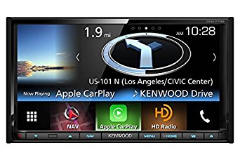 Kenwood DNX773S In-Dash 2-DIN 6.95" Touchscreen DVD Receiver with Navigation System, Built-in HD Radio, Apple Carplay, and Android Auto Compatible