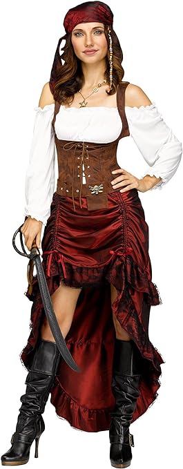 Fun World - Pirate Queen Adult Costume