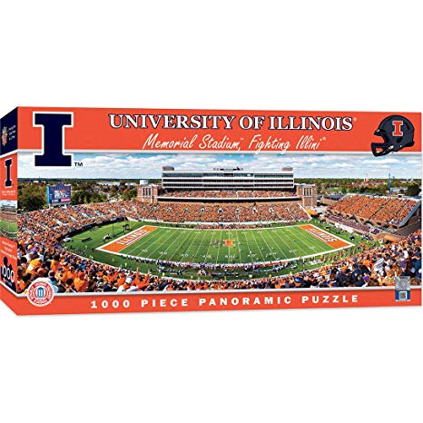 MasterPieces Collegiate Illinois Fighting Illini 1000 Piece Stadium Panoramic Jigsaw Puzzle