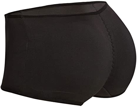 Pelisy Seamless Padded Butt Lifter Panties Hip Enhancer with Removable Pads Womens Boy Shorts