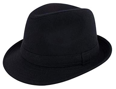 Lullaby Mens Womens Short Brim Classic Manhattan Gangster Trilby Fedora Hat