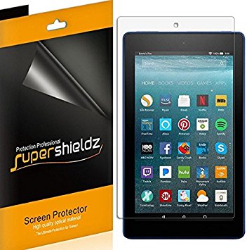 [3-Pack] Amazon All-New Fire HD 8 Tablet With Alexa 8" Screen Protector, (7th Generation - 2017 release) Supershieldz High Definition (HD) Clear Shield - Lifetime Replacements Warranty