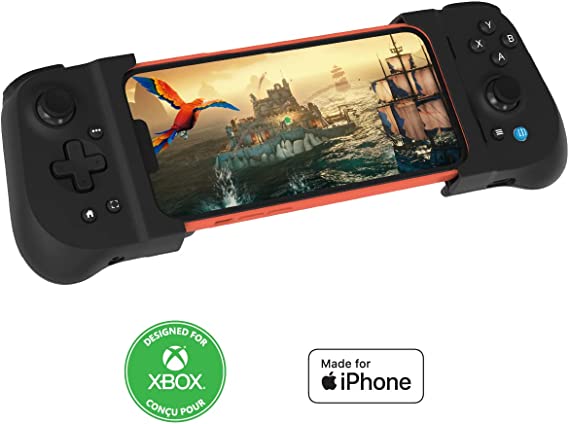 Gamevice FLEX for iPhone – Universal Mobile Game Controller/Gamepad for iPhone iOS with PHONE CASE Support – FREE 1 month Xbox Game Pass Ultimate, Play Xbox, Apple Arcade, GeForceNOW, Diablo Immortal