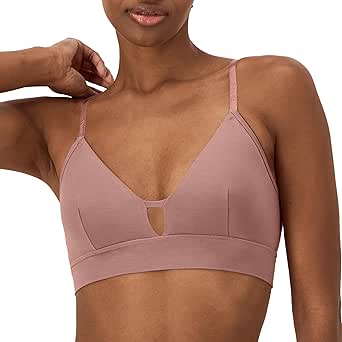 Hanes Women's Originals Supersoft Triangle, Viscose from Bamboo Longline Bralette