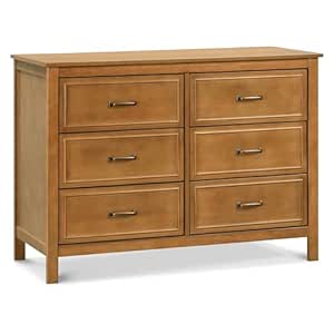 DaVinci Charlie 6-Drawer Double Dresser in Chestnut