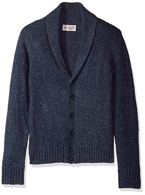 Original Penguin Men's Donegal Shawl Cardigan