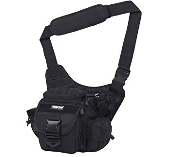 Seibertron Multi-functional Tactical Assault Gear Sling Pack Range Bag Heavy Duty Shoulder Strap Hiking EDC Messenger Molle Bag Travel Camera Compact Utility Military Bag