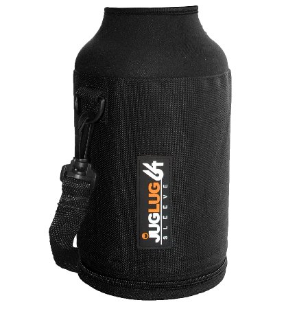 JugLug Sleeve  Pouch for Hydro Flask 64 oz Bottles - Black