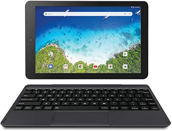 RCA Viking Pro 10" 2-in-1 Tablet 32GB Quad Core with Touchscreen and Detachable Keyboard Google Android 5.0