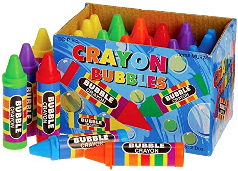 Crayon Bubbles, 24 Count