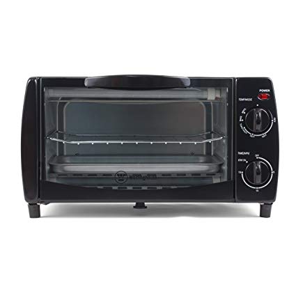 Westinghouse WTO1010B 4-Slice Toaster Oven, 10-Liter, 14.57"X11.42"X7.95", Black