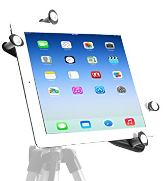 iShot G7 Pro iPad Pro 9.7 Tripod Mount - Works with or without Case - Adjustable Metal Frame Securely Mount Your Apple iPad Pro 9.7" to ANY 1/4 inch Standard Camera Tripod, Monopod or Mic Music Stand