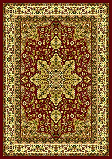 Traditional Area Rug, Home Dynamix Royalty 3'7" x 5'2" Red