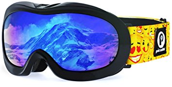 Picador Kids Ski Goggles With Excellent Impact Resistance Anti-Fog Lens 100% UV Protection