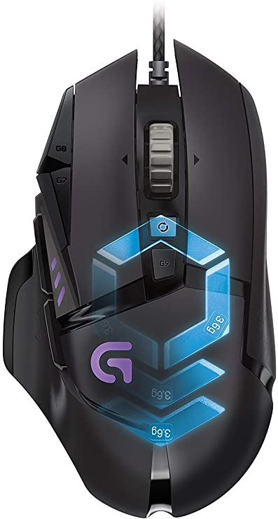 Logitech G502 Proteus Core Tunable Gaming Mouse with Fully Customizable Surface, Weight and Balance Tuning