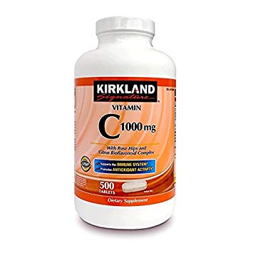 Kirkland Signature Vitamin C w/ Rose Hips 500 Tablets