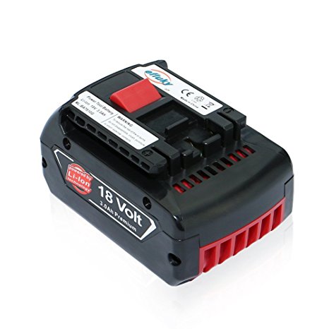 efluky 3000mAh 18V Power Tools Li-ion Battery for Bosch BAT609 BAT609G BAT618 BAT618G BAT619 BAT619G (3000mAh)