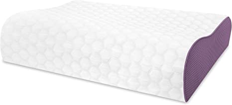 SensorPEDIC Fresh Maximum Cooling Dual Height Contour Memory Foam Bed Pillow, 1 Count (Pack of 1), White