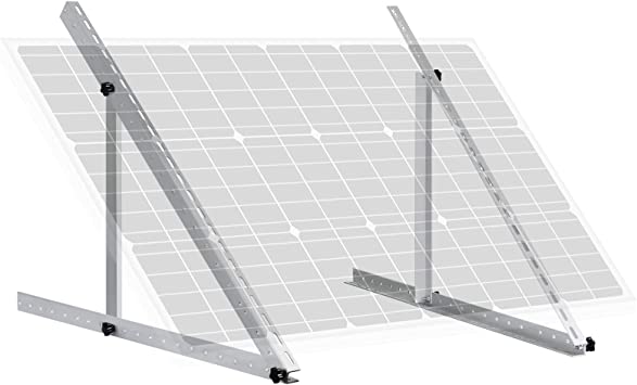 ECO-WORTHY Adjustable Solar Panel Mounting Brackets, 28 inch Aluminum Alloy Folding Tilt Legs, Installed for 1pc Solar Panel for RV, Boat, Trailt, Roof, Off Grid