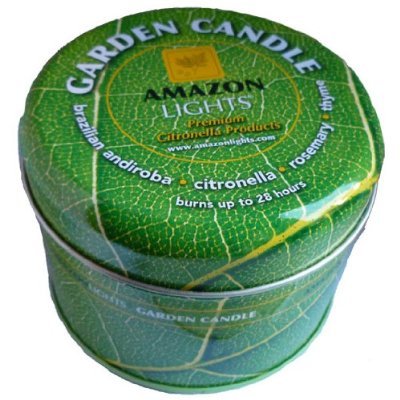 Amazon Lights New All-Natural Insect Repellent Outdoor Garden Candle - Made From 100% Palm Wax, Community Trade Product
