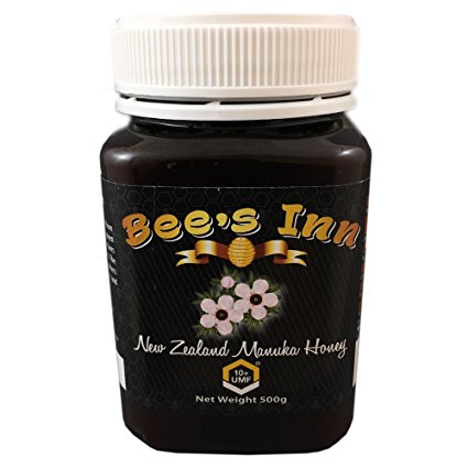 Bee's Inn Manuka Honey UMF 10 , 500g (17.6 oz), UMF Certified, Pure Natural Raw Manuka Honey from New Zealand, Best Manuka Honey Imported for TUFF BEAR