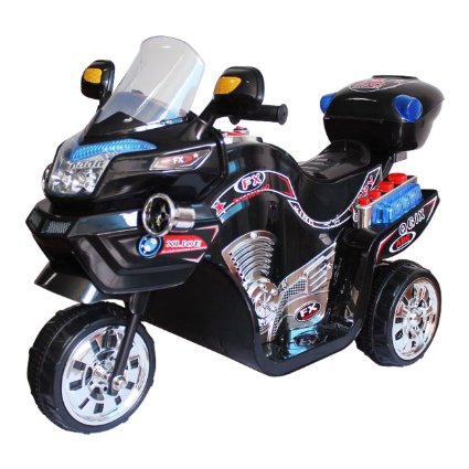 Ride on Toy, 3 Wheel Motorcycle for Kids, Battery Powered Ride On Toy by Lil' Rider  – Ride on Toys for Boys and Girls, 2 - 5 Year Old - Black FX