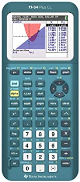 Texas Instruments TI-84 Plus CE Color Graphing Calculator, Teal (Metallic)