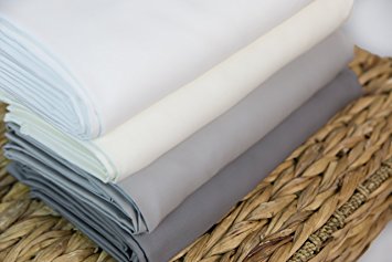 Super Soft Bed Sheets-100% Rayon From Bamboo in Dove Gray, Size King