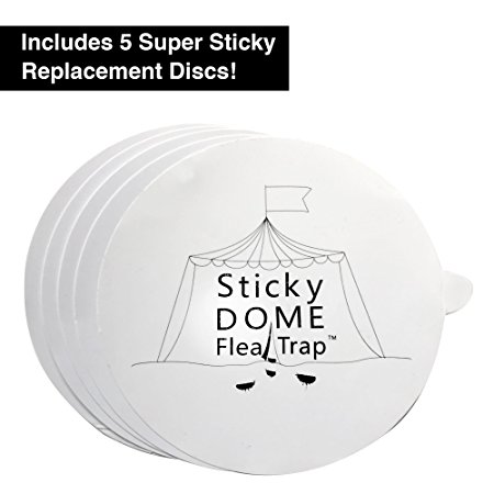 Hoont Indoor Plug-in Sticky Flea Trap Adhesive Glue-Board Replacements (5 Pack)