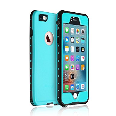 Waterproof Case for iPhone 6/6s, [NEW ARRIVAL] Merit Knight Series IP68 Certified Shockproof Snowproof Dirtpoof Protective Case 4.7 Inch (Blue)