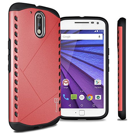 Moto G4 Case, Moto G4 Plus Case, Moto G (4th Gen.) case CoverON [Paladin Series] Slim Fit Hard Protective Modern Style Phone Case for Motorola Moto G4 Plus Moto G4 Moto G (4th Gen.) - Italian Rose