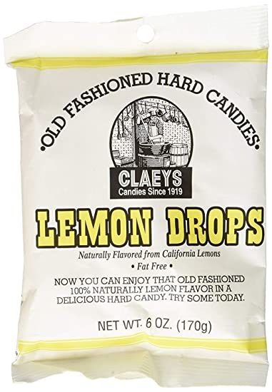 Claey's Lemon Drops, 6-ounce Packages (Pack of 6)