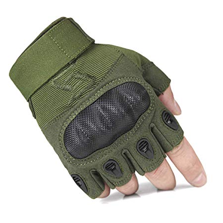 FREE SOLDIER Tactical Gloves for Men Military Hard Knuckle Outdoor Cycling Gloves Armor Gloves