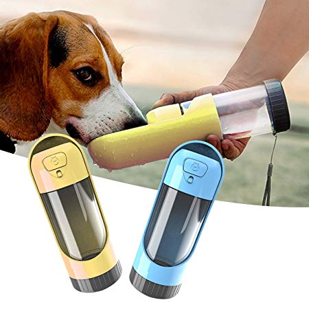 Dream Allison Dog Water Bottle for Walking Pet Travel Dispenser Bottle Portable Drink Cup for Puppy Outdoor Hiking, 10.14oz