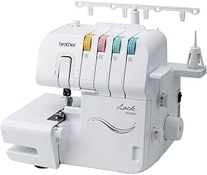 Brother Overlock 1034DX verbesserte Version 2018 aus Metall Weiß