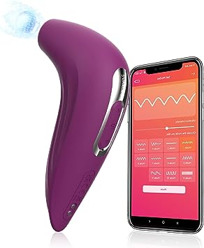 Smart Clitoral Sucking Sex Toy for Woman - SVAKOM APP Controlled Clitoris Stimulator Vibrator with Travel Lock & Pulse Technology - Personal Clit Massager Adult Rose Toys for Couples Pleasure