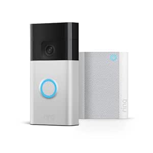 Nouvelle Ring sonnette vidéo sans fil (Battery Video Doorbell) avec vidéo HD en plan moyen   Chime | Installation facile (5 min) par soi-même | Essai Ring Protect gratuit de 30 jours