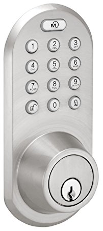 MiLocks BLEF-02SN Bluetooth Deadbolt Door Lock with Keyless Entry via Smartphone and Keypad