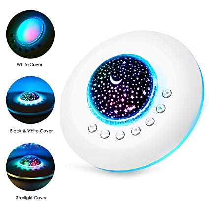 White Noise Machine, Baby Sound Machine – 20 Non-Looping Soothing Nature Sounds/Lullaby with Night Light,Timer & Memory Function-Sleep Music Machine for Kids Adults Nursery