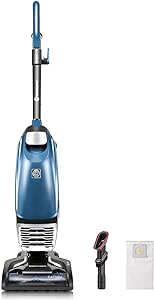 Vacmaster UB0302E Bagged Upright Vacuum Lightweight Cleaner 2-Motor Power Suction with HEPA Filtration, LED Headlight for Pet Hair, Carpet and Hardwood Floor, Blue