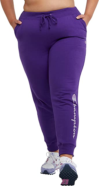 Champion Women's Plus Size Powerblend Women's Joggers, Powerblend Fleece, 29"