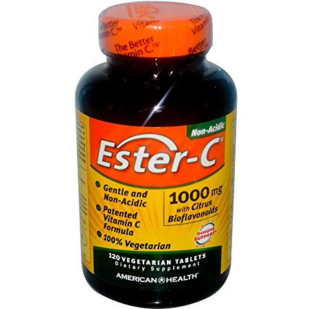Ester C W/Citrus Bioflavonoids, 1000 mg, 180 veg tablets (2 Pack)