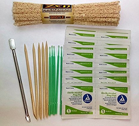 Pax 2, Kandy, Pipe Cleaning Kit-Wipes, Scraper Tool and Pipe Cleaners