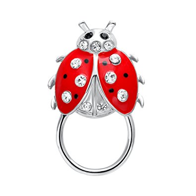 SENFAI Cartoon Magnetic Glass Holder Coccinella Septempunctata Ladybug Combination Glass Holder