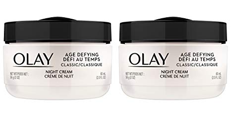 OLAY Age Defying Classic Night Cream 2.0 oz (Packs of 2)