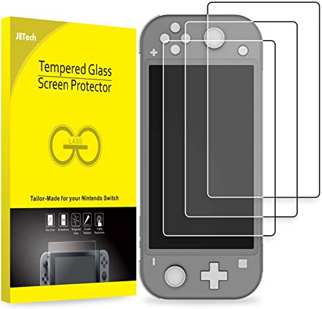 JETech Screen Protector for Nintendo Switch Lite 2019, High Quality Tempered Glass Film, 3-Pack