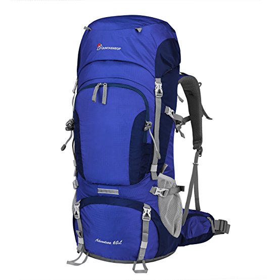 Mountaintop 60L Hiking Backpack with Rain Cover